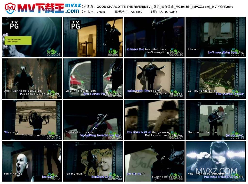 GOOD CHARLOTTE-THE RIVER(MTV)_英语_流行歌曲_MC801351